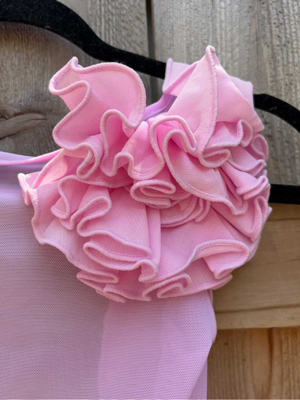 Fanci Club Mini Dress with Ruffle Ties and Floral Appliqués - Picture 3 of 5